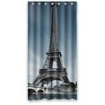 thumbnail image 1 of ABPHQTO Cortina de ducha azul cielo Torre Eiffel Cortina de ducha impermeable 90x180 cm, 1 of 2