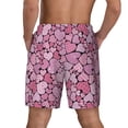 thumbnail image 4 of Uemuo Sweet Heart Pattern Mens Swim Trunks Quick Dry Board Shorts with Mesh Lining, Stretch Beach Shorts Quick Dry No-Chafing Board Shorts-Large, 4 of 9