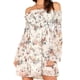 thumbnail image 1 of Women Summer Strapless Dress Long Ruffle Sleeve Off The Shoulder Beach Cover-up, 1 of 5