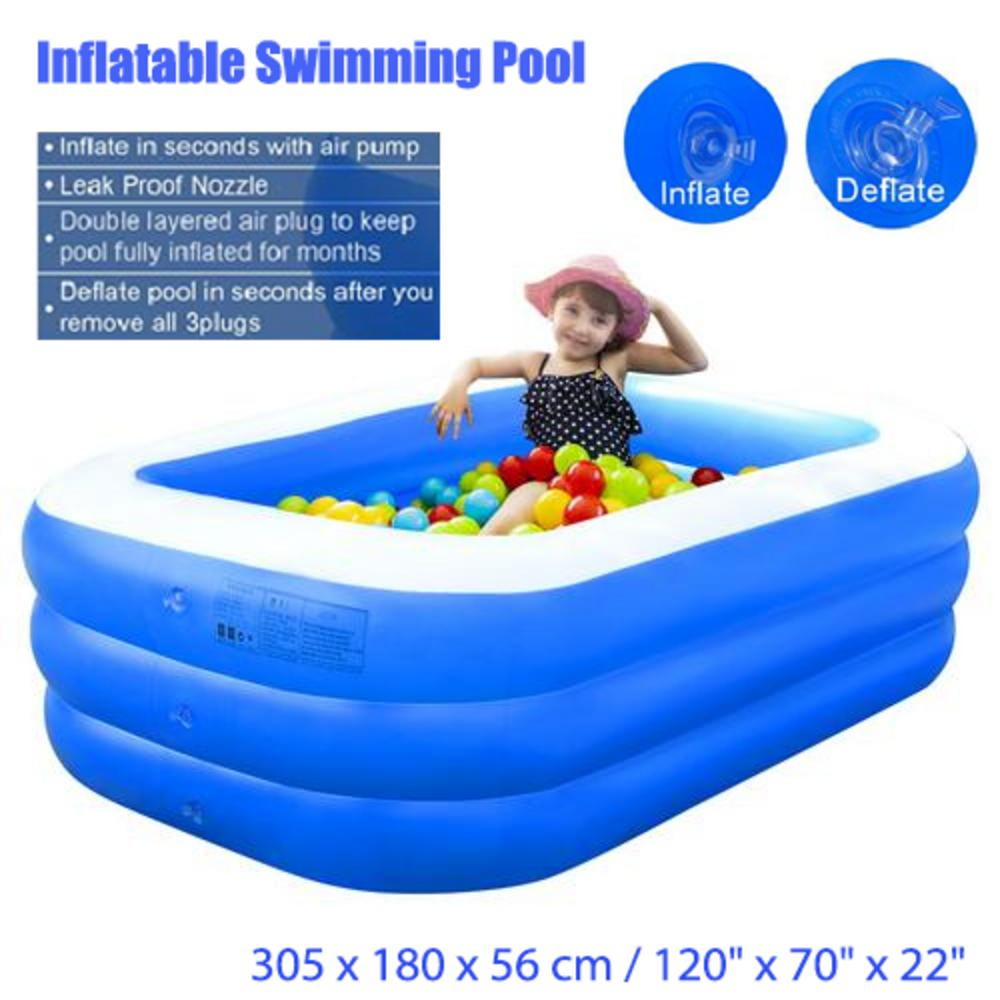 Details about   Baby Toddler Paddling Pool 2 Ring Small 65*65cm Child Mini Inflatable Kid Blue 
