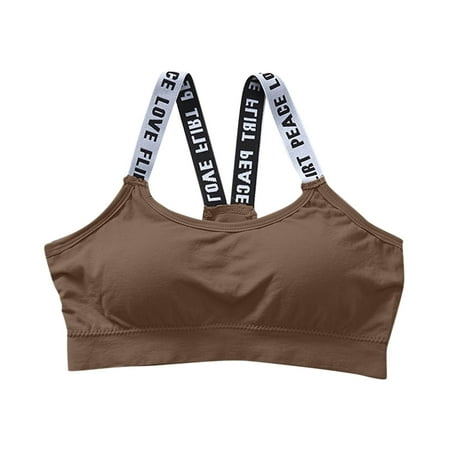 Ploknplq Bras for Women Sports Bras for Women Bra for Women Sexy Sports Bra Tops for Top Fitness Yoga Female Pad Sportswear Vest Tank Tops Sport Push Up Bralette Top Camisole for Women