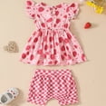thumbnail image 6 of TOWED22 Infant Baby Outfits 2 Piece Set Sleeveless Tank Tops and Casual Shorts Sets Clothing Toddler Summer Clothes(Red,3-6 M), 6 of 7