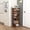 Rustic Brown, variant on BarefHaven 8-Tier Vertical Shoe Rack, Space-Saving Corner Shoe Organizer for 14 Pairs, Narrow Shoe Storage for Entryway, Front Door, or Closet