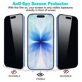 thumbnail image 4 of Protector de pantalla PEHAEL para iPhone 17 de 6,3" con privacidad, vidrio 9H, 4 of 7