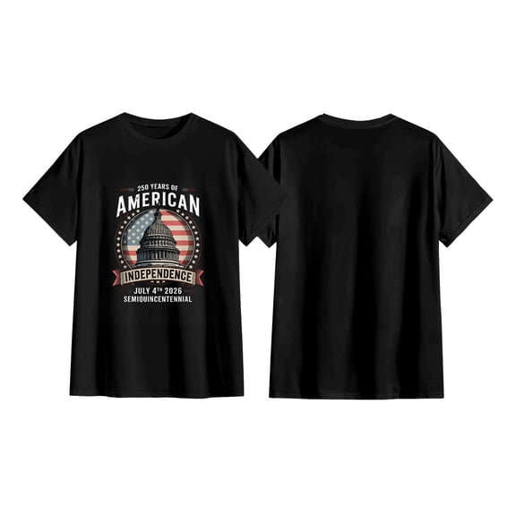 250 Years 1776-2026 250th Birthday Eagle T-Shirt for Celebrate 250th Anniversary of America Patriotic Veteran Tee US 250th Short-Sleeved Top