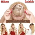 thumbnail image 6 of SEGO Curly Wire in Human Hair Extensions Hidden Hair Extensions with Invisible Band Translucent Fish Line Hairpiece without Clip, 6 of 7