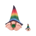 thumbnail image 2 of GlitZGlam BO the "Giant" Rainbow Baby Gnome for the Enchanted Gnome and Fairy Garden (6 Inches Tall) (Rainbow), 2 of 9