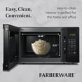 thumbnail image 3 of Farberware 1.1 cu ft Microwave Oven, 1000W Countertop Microwave Oven with 8 Auto Cook Programs, Black, 3 of 6