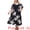Navy Blue, variant on DARING DIVA Plus Size Square Neck Adjustable Strap Dress 1X Navy Blue