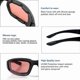 thumbnail image 3 of 3 Pair Motorcycle Riding Glasses Padding Goggles Uv Protection Dustproof Windproof Motorcycle Sunglasses For Outdoor Actives, 3 of 4