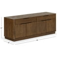 thumbnail image 2 of Safavieh Gabrietta 2 Drawer Wood Tv Stand in Medium Oak / Black, 2 of 18