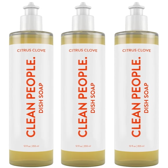 Jabón líquido para platos THE CLEAN PEOPLE Clean Simple, 360 ml, paquete de 3