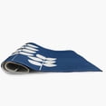 thumbnail image 3 of Simply Daisy 4' x 6' Dark Cobalt Blue Simple Stems Spring Chenille Indoor/Outdoor Rug, 3 of 3