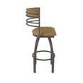 thumbnail image 4 of 860 Hunter 36" Swivel Bar Stool with Bronze Finish and Canter Saddle Seat and Back, 4 of 5