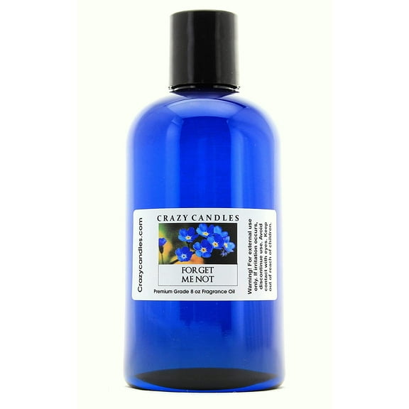 Crazy Candles 8oz Forget Me Not 8 Fl Oz Bottle (237ml) Premium Grade Scented Fragrance Oil Made in USA