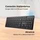 thumbnail image 3 of Teclado ACTECK VANTAGE AERO TI555 Inalámbrico Tamaño 100% USB 2.4 GHz Silencioso Chiclet Negro AC-943468, 3 of 6