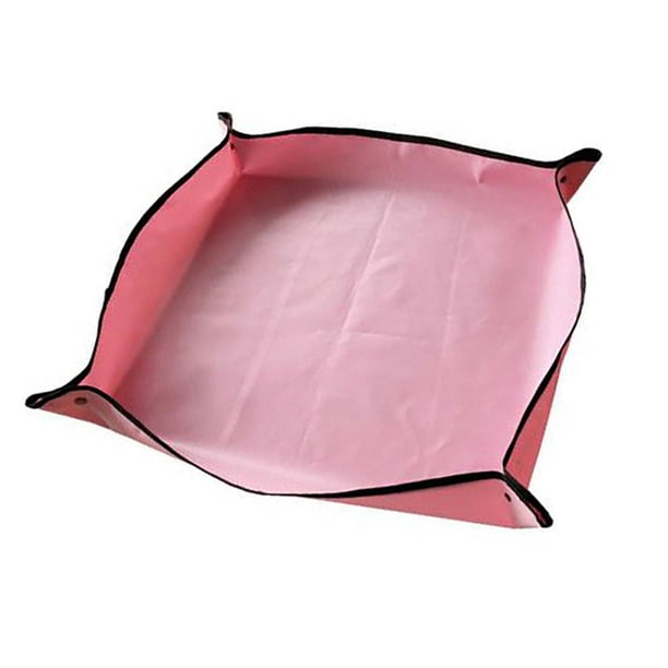 Alfombrilla de trasplante Alfombrilla de trasplante para jardín interior Paño Oxford Alfombrilla de trasplante plegable de PVC, rosa, 100x100cm kenally HA005036-09