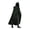 Green, variant on Hooded Cloak Unisex Men Women Solid Long Cloak Role Costumes Outwear Retro Medieval Gothic Party Props
