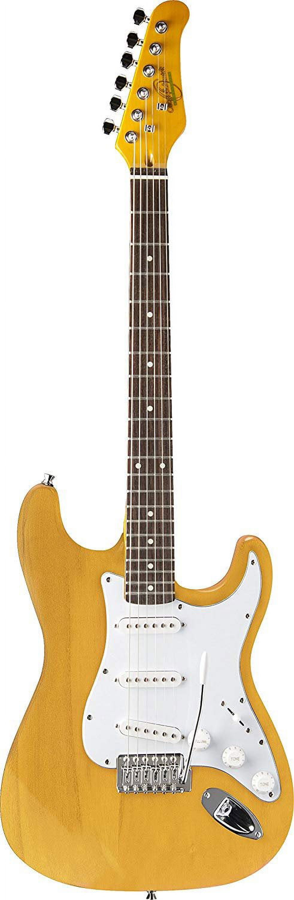 Oscar Schmidt Double Cutaway SSS Electric Guitar. Black