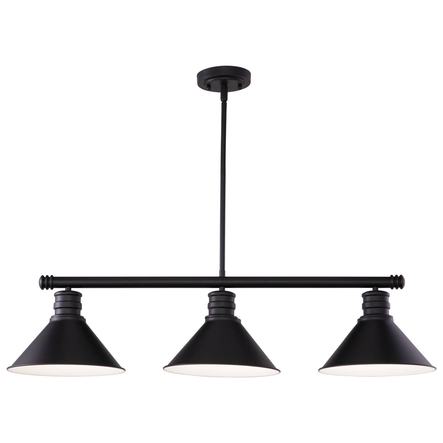 Akron 3L Bronze Farmhouse Linear Chandelier Island Pendant Fixture Pool Table Light