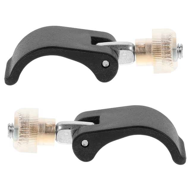 PAMINGONO 2 Pcs Verrouillage de Bâton d'Escalade en Nylon Noir Installation Facile pour Camping Randonnée Randonnée