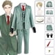 thumbnail image 2 of Disfraz de Anime Spy X Family Loid Forger, traje verde claro, peluca rubia, sombrero, traje Crepúsculo, camisa, corbata, ropa para hombre, HalloweenXXXL Gao Jinjia LED, 2 of 2