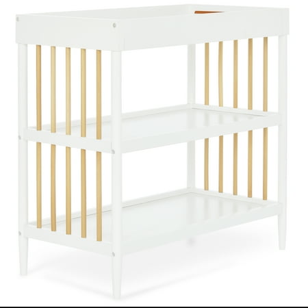 Dream On Me Sleepy Little Sloth Changing Table, Free Changing Pad Included, Natural And White