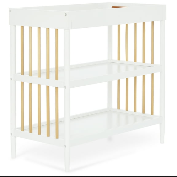 Dream On Me Sleepy Little Sloth Changing Table, Free Changing Pad Included, Natural And White