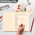 thumbnail image 4 of FORMRS 1-Subject Spiral Notebook 8" x 5" College Ruled 60 Refillable Sheet A5 Hard Cover, 2 Pack, Gray Cute Flower, 4 of 7