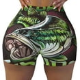 thumbnail image 2 of Fotbe Big Bass Fish Seamless Shorts, Womens Workout Shorts High Waist Stretch Booty Short for Gym/Yoga/Running/Biking-XX-Large-X-Large, 2 of 8