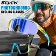 thumbnail image 3 of SCVCN Photochromic Cycling Glasses Sport Sunglasses Clear Men Women 2 Interchangeable Lenses UV400 Protection MTB BMX, 3 of 8
