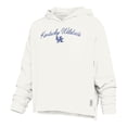 thumbnail image 2 of Women's Pressbox  White Kentucky Wildcats Faye Long Sleeve Hooded Slub T-Shirt, 2 of 3