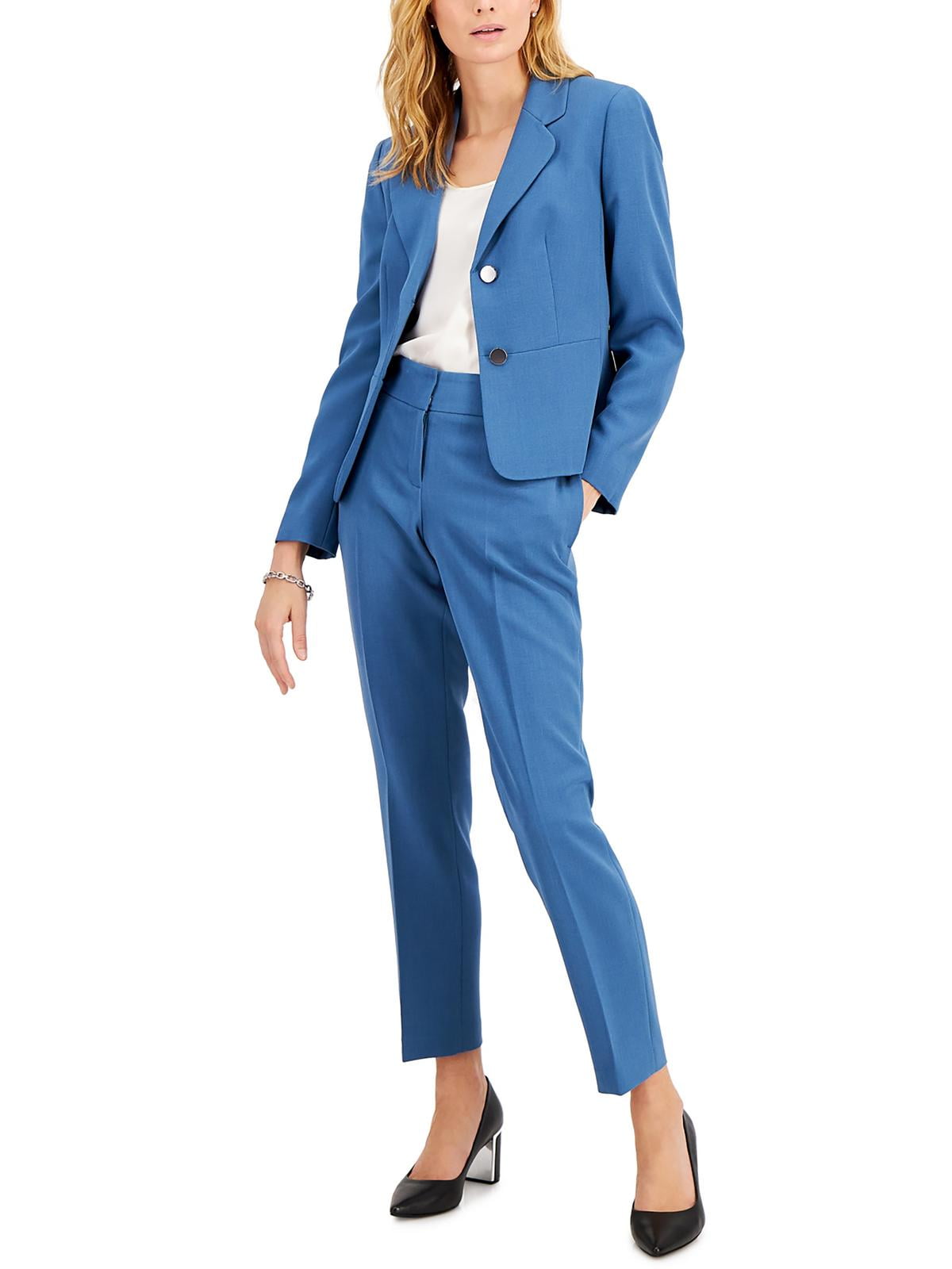 Le Suit Womens Petites TwoButton Slim Fit Pant Suit