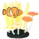 thumbnail image 2 of Plantas acuáticas luminosas artificiales vívidas para acuario, pecera subacuática, tierras de jardín (naranja), 2 of 5
