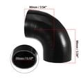 thumbnail image 3 of Manguera de Silicona Unique Bargains Codo 90 Grados 80mm Negro, 3 of 6