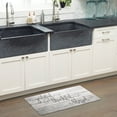 thumbnail image 7 of SoHome Cozy Living Grateful Thankful Modern Farmhouse Anti-Fatigue Kitchen Mat, Grey/Black, 20"x36", 7 of 7