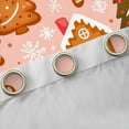 thumbnail image 4 of Manfei Kawaii Gingerbread Man Curtains Pack of 2 (42x84 Each),Gchic Christmas Tree Curtains Blackout,Pink Brown Red Bedroom Curtains For Girls Kids,Breathable Home Decor, 4 of 6