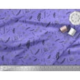 thumbnail image 2 of Soimoi Purple Poly Georgette Fabric Artistic Leaves Decor Fabric Printed Yard 42 Inch Wide, 2 of 3