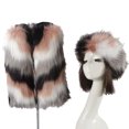 thumbnail image 2 of Airle 1 Ensemble Bonnet Chaussette Protection contre le Froid Extensible Doux Non-Rétrécissant Résistant aux Déchirures Garde au Chaud Fibres Acryliques Fausse Fourrure Haut Vide Kit de Chaussettes pour l'Hiver, 2 of 8