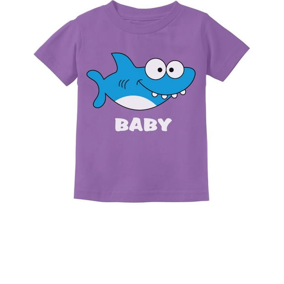 Tstars Boys Unisex Gift for Son Daughter Grandson Granddaughter Shark Outfit for Baby Family Birthday Party Gift Infant Kids T Shirt