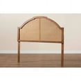 thumbnail image 6 of Baxton Studio Traditional Ash Walnut Finished Wood Queen Size Headboard with Rattan, 6 of 9