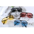 thumbnail image 3 of FEISEDY Women Men Vintage Aviator Sunglasses Side Shield Large Sqaure Frame Punk Style UV400 Protection B2237, 3 of 6