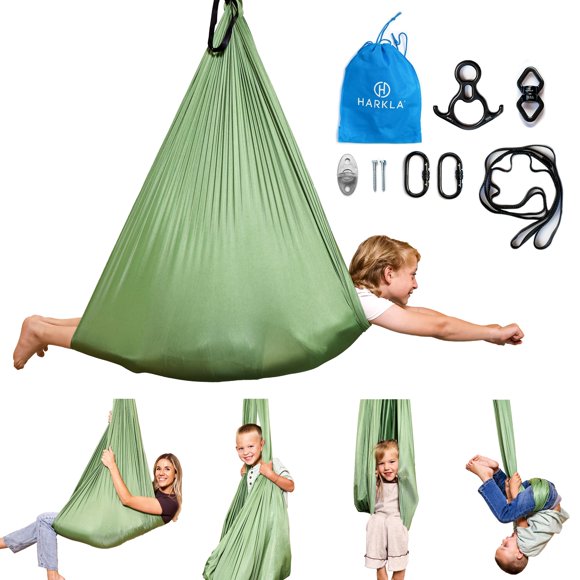 Columpio sensorial Harkla de 254 cm para interior y exterior, capacidad de 136 kg