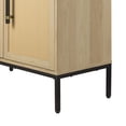 thumbnail image 2 of Hopper Studio Sophia Wooden 2-Door Accent Cabinet, Natural with Rattan Doors and Adjustable Shelf, 2 of 2