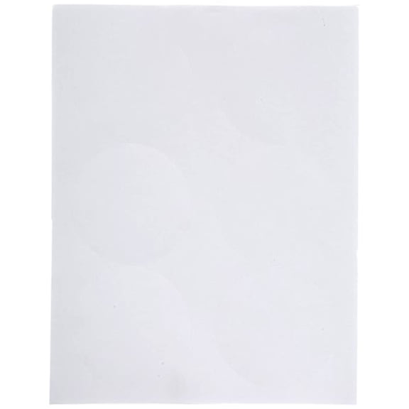 Compulabel Circular Labels for Laser and Inkjet Printers, 3 1/3-Inch Diameter, Permanent Adhesive, 6 Per Sheet, 100 Sheets Per Carton, White (311657)