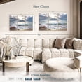 thumbnail image 4 of Elephant Stock Ocean At Sunrise Wall Art - Horizontal Multi Panel Canvas - Living Room Wall Decor - Beach Multi Panel - Beige And Blue Decor - 45" x 28", 4 of 8