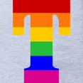 thumbnail image 2 of CafePress - Rainbow Letter T - Cute Infant Baby Football Bodysuit, 2 of 3