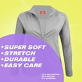 thumbnail image 5 of M&M SCRUBS Women's Ultra Soft Front Zip Warm-Up Scrub Jacket 5200 (Grey, 3X-Large), 5 of 6