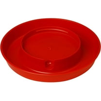 Little Giant 1 Gallon Plastic Screw-On Poultry Waterer Base, Red