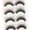 Multicolor, variant on Teissuly 5 Pairs Thick False Fake Eyelashes Eye Lashes Makeup Extension